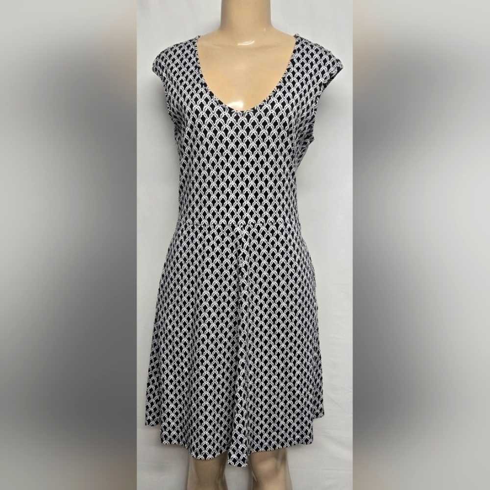 New York & Co M Dress 100% Cotton Pullover Stretch Sleeveless